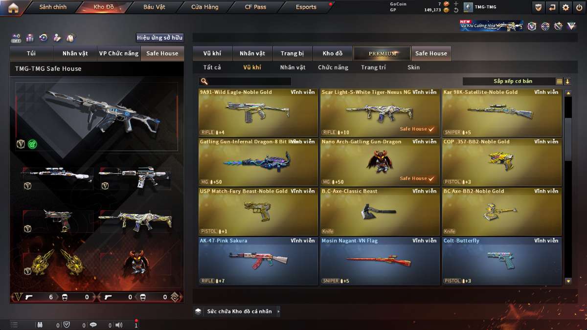 shop acc cf uy tin gia re